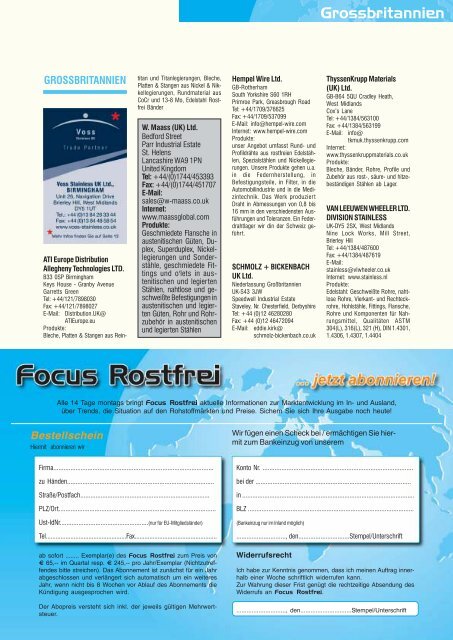 download für DSL-Verbindung (16.0 mb) - Focus Rostfrei