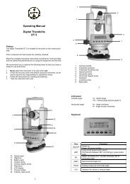 Operating Manual Digital Theodolite DT 5 - bei Theis Feinwerktechnik