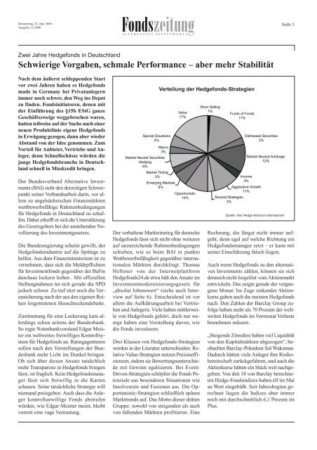 Fondszeitung 12-2006.FH10 - Berg, Bernd