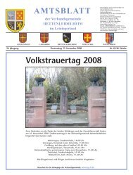 Volkstrauertag 2008 - Verbandsgemeinde Hettenleidelheim