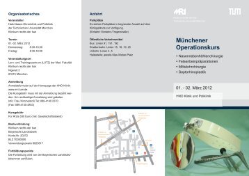 HNO-Operationskurs Flyer u Anmeldung.pdf - Klinikum rechts der ...