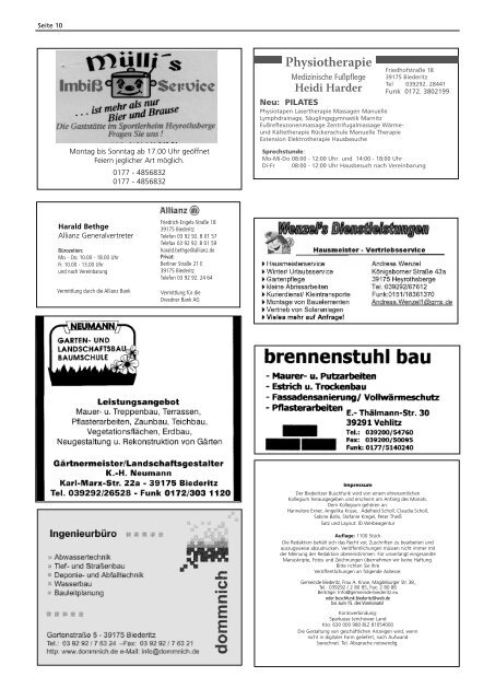 BF_2009-11.pdf - Gemeinde Biederitz
