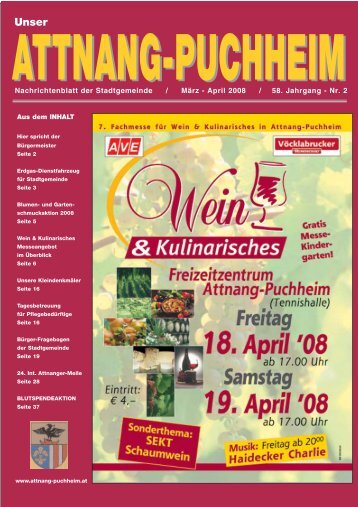 Nachrichtenblatt der Stadtgemeinde / März - April 2008 / 58 ...