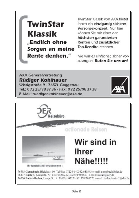 Ausgabe April 2009 Werbung