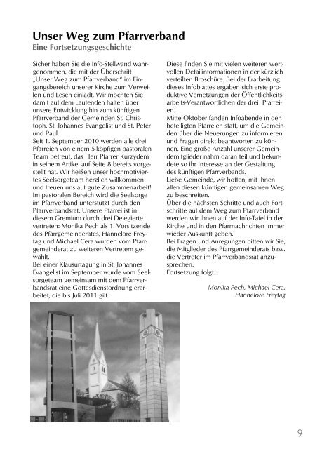 ++Pfarrnachrichten Nr. 80 von Dezember 2010 ... - St. Peter und Paul