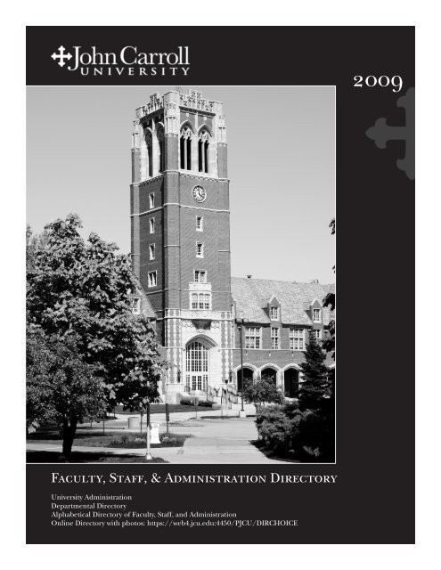 Faculty, Staff, & Administration Directory - John Carroll University