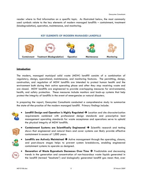 AREA A/B ENGINEERING REPORT - Waste Management