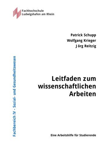 Leitfaden zum wissenschaftlichen Arbeiten - Fachhochschule ...