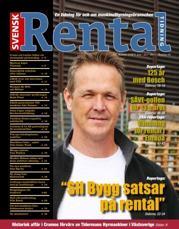 “SH Bygg satsar på rental” - Svensk Rental