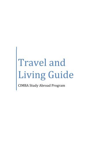 Travel and Living Guide - CIMBA!