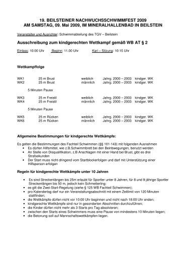 TGV Beilstein Nachwuchsschwimmfest - DSV