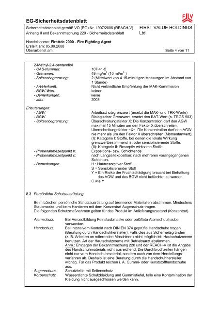 FireAde FV deutsch - Flame Guard