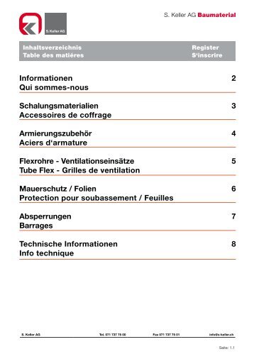 Informationen 2 Qui sommes-nous ... - Keller Gruppe