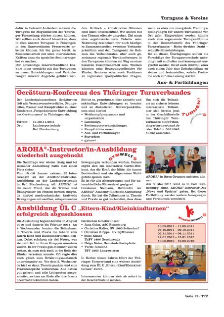 März 2011 - Thüringer Turnverband eV