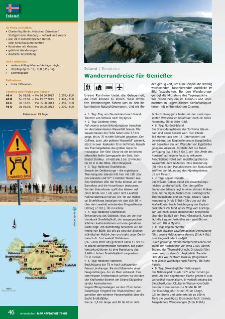 Katalog 2013 downloaden - von Elch Adventure Tours