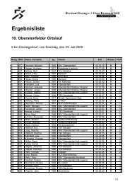Ergebnisliste - SKV Oberstenfeld