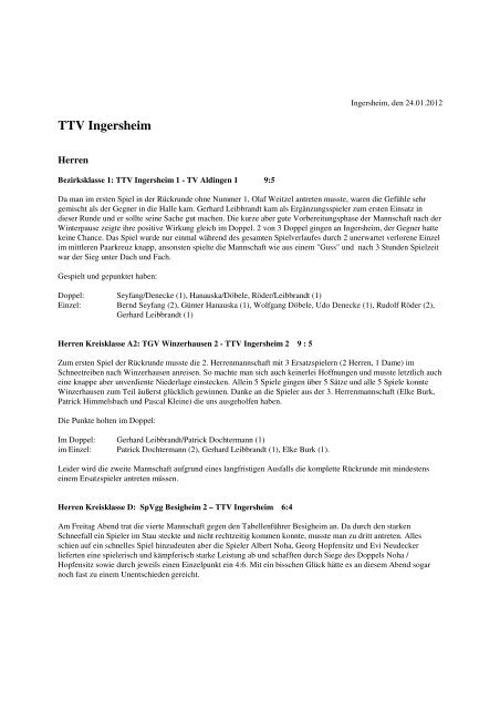 TTV Ingersheim