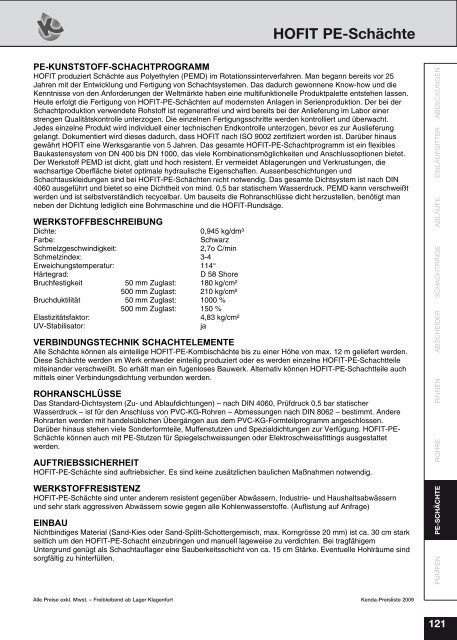 Gesamte PL2009.pdf - Kenda Abwassertechnik