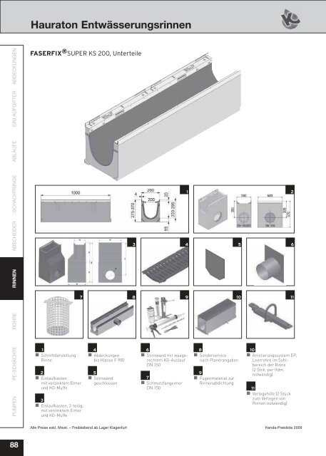 Gesamte PL2009.pdf - Kenda Abwassertechnik