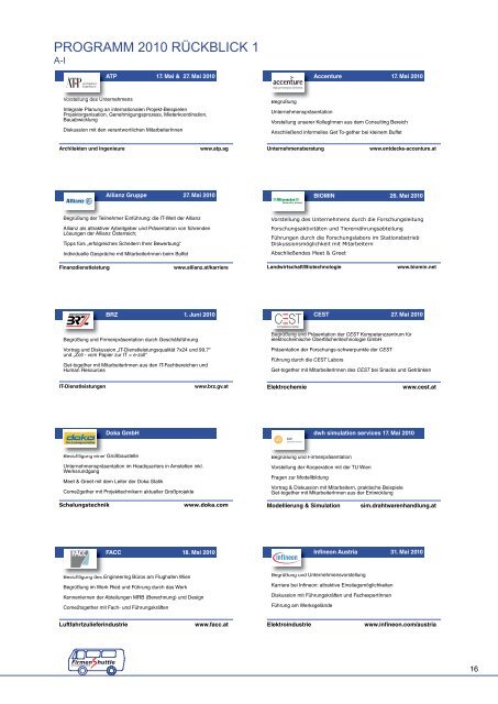 Informationen über das IAESTE FirmenShuttle 2011