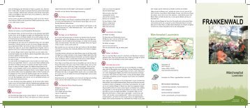 Flyer als pdf-Datei - Naturpark Frankenwald