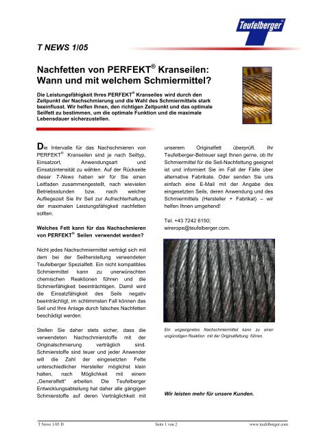 Wann und mit welchem Schmiermittel? - NauticExpo