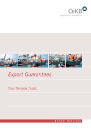 Export Guarantees. Your Service Team. - OeKB