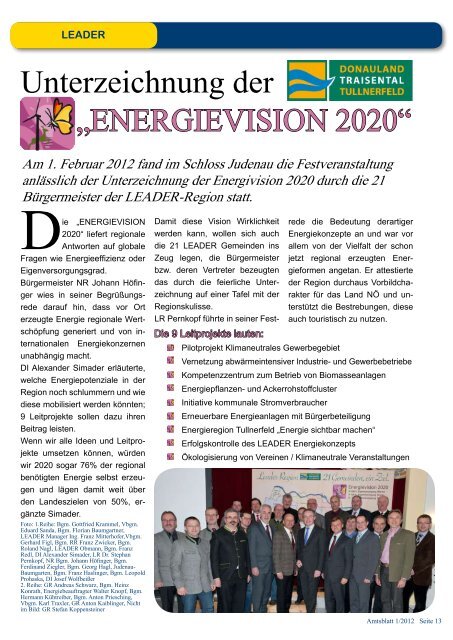 Amtsblatt Nr. 1/2012 - Sieghartskirchen