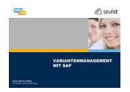 SAP ERP Produktkonfigurator Starter Package - teufel software GmbH