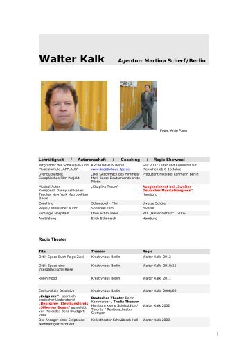 Walter Kalk aus Berlin (mehr Infos zur Person