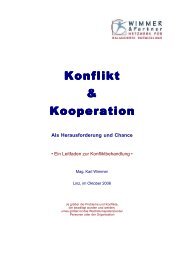 Konflikt & Kooperation - Karl Wimmer & Partner