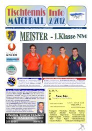 Matchball 2.2012 - UTTC Sparkasse HADERSDORF