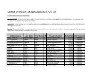 Copy of COI List 7-27-10 - Procurement & Contracting Services ...