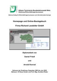 Homepage und Online-Bautagebuch Firma Richard Leodolter GmbH