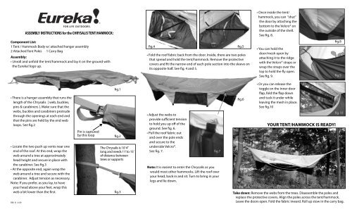 YOUR TENT/HAMMOCK IS READY! - Eureka Tent