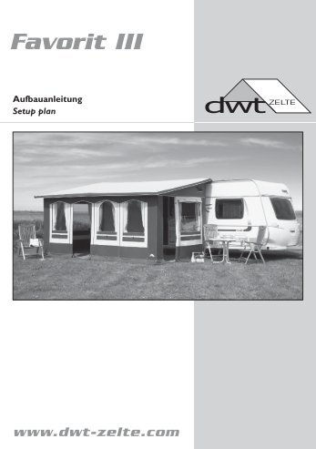 Aufbauanleitung - Favorit III - dwt-Zelte