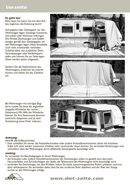 Vorzelt - dwt-Zelte