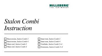 Stalon Combi Instruction - Hilleberg