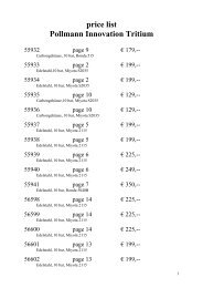 price list Pollmann Innovation Tritium