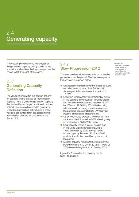 Electricity Ten Year Statement - National Grid