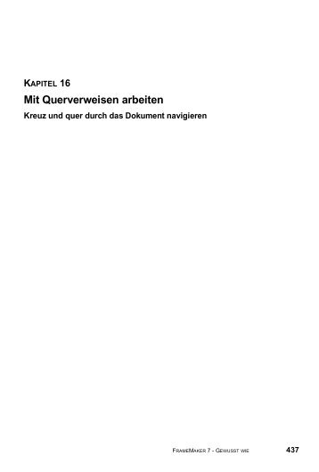 Mit Querverweisen arbeiten