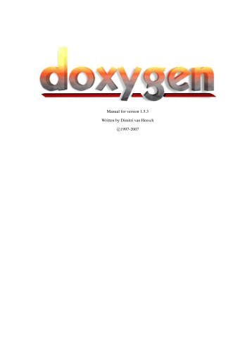 The Doxygen user guide - Literate Programming