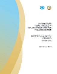 UN Ten Year Capacity Building Programme - Economic ...