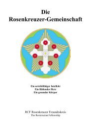 Die Rosenkreuzer-Gemeinschaft - RCF Rosenkreuzer Freundeskreis