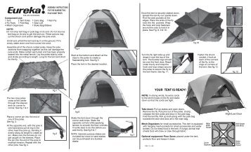 Component List - Eureka Tent