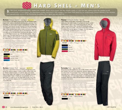 Sherpa Adventure Gear 2011 Spring/Summer ... - Cascade Images