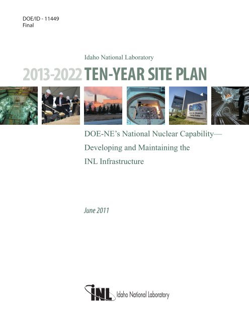 2013-2022 TEN-YEAR SITE PLAN - Idaho National Laboratory
