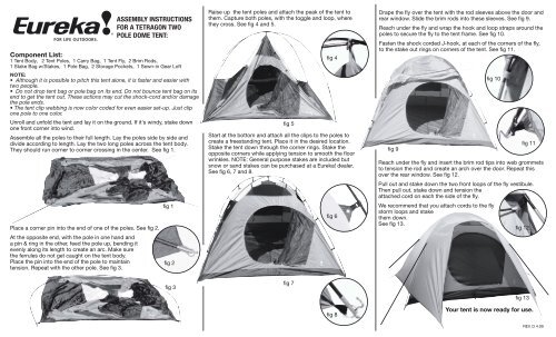 Eureka tent pole replacement online