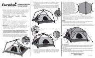 ASSEMBLY INSTRUCTIONS FOR THE TITAN TENT: - Eureka Tent