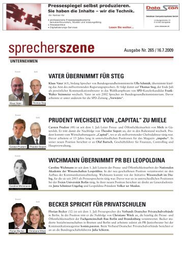 capital - pressesprecher